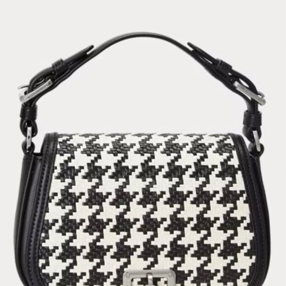 Lauren Ralph Lauren Handbags - Lauren Ralph Lauren Tanner Houndstooth Medium Crossbody Bag